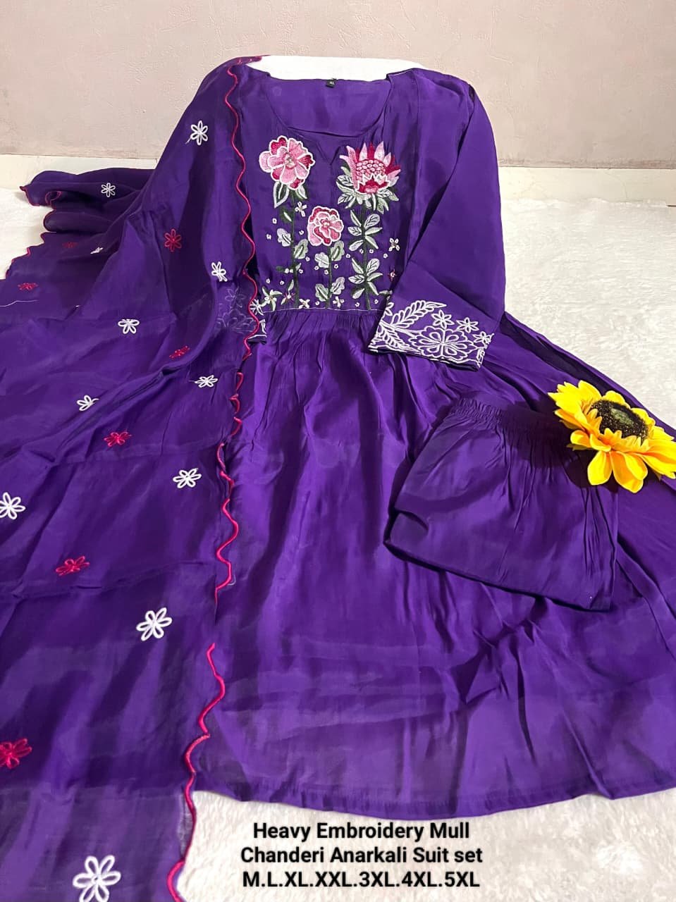 featuring heavy mul chanderi silks anarkali suit featuring heavy mul chanderi silks anarkali suit