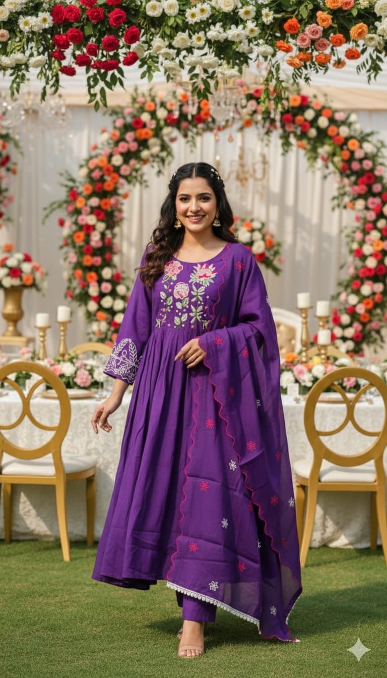 featuring heavy mul chanderi silks anarkali suit featuring heavy mul chanderi silks anarkali suit