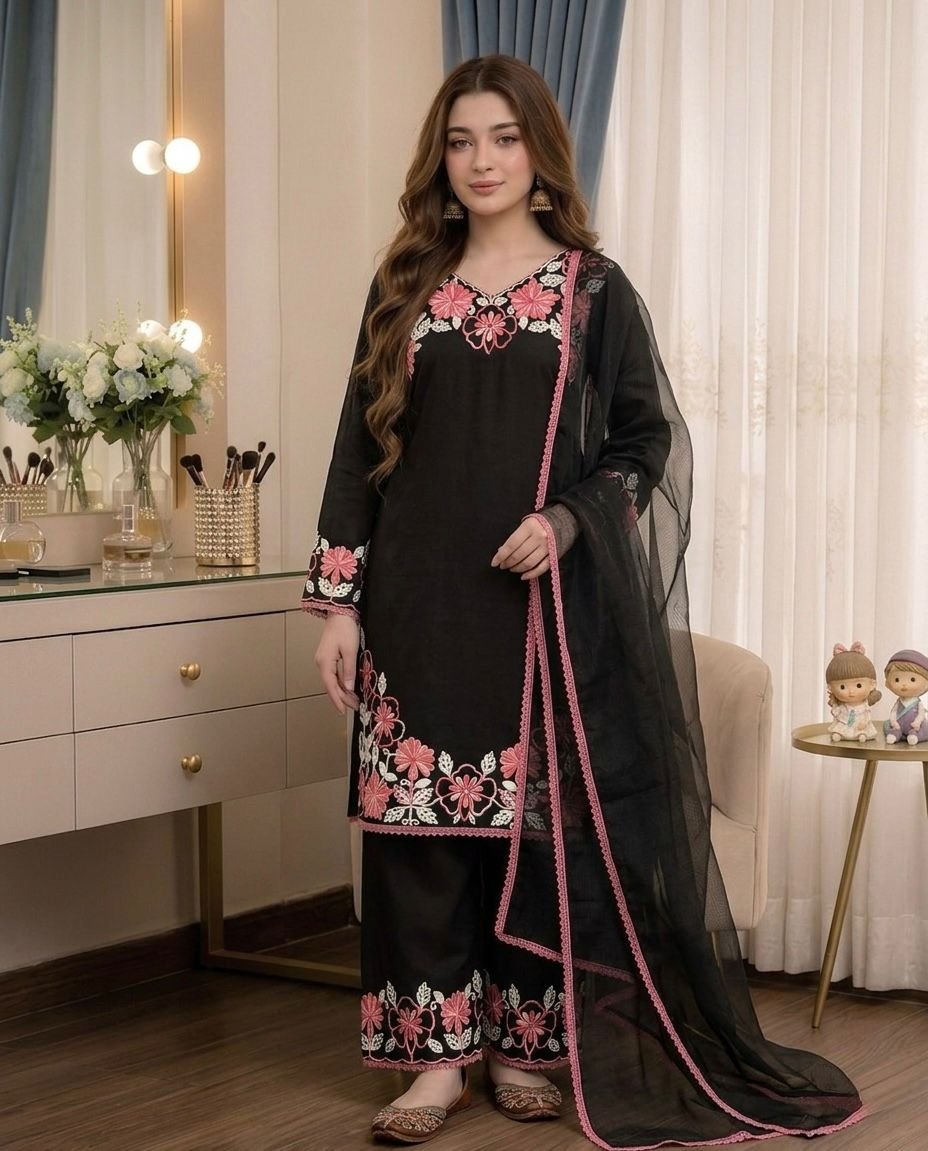 designer pure satin rayon top & farshi palazzo with dupatta set designer pure satin rayon top & farshi palazzo with dupatta set