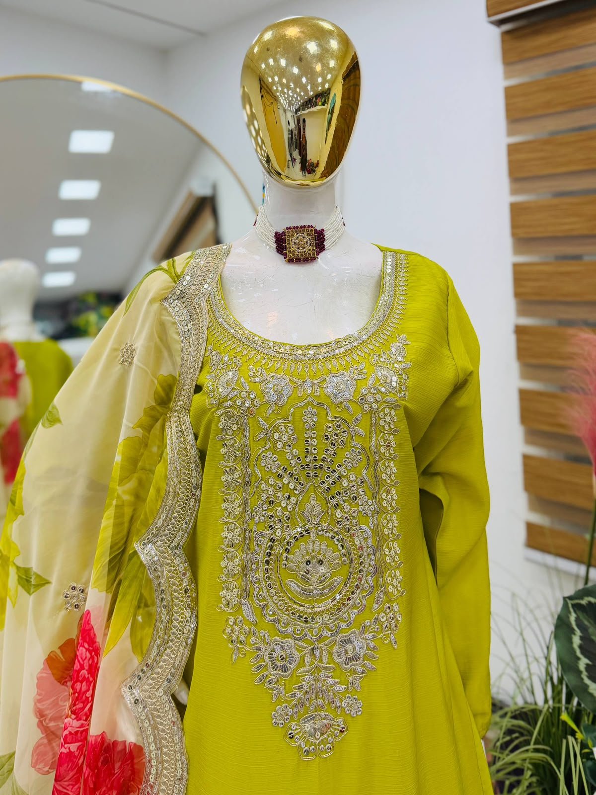 designer party top pallazo & dupatta set designer party top pallazo & dupatta set