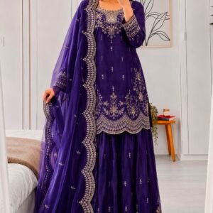 new designer party sharara suit & dupatta set