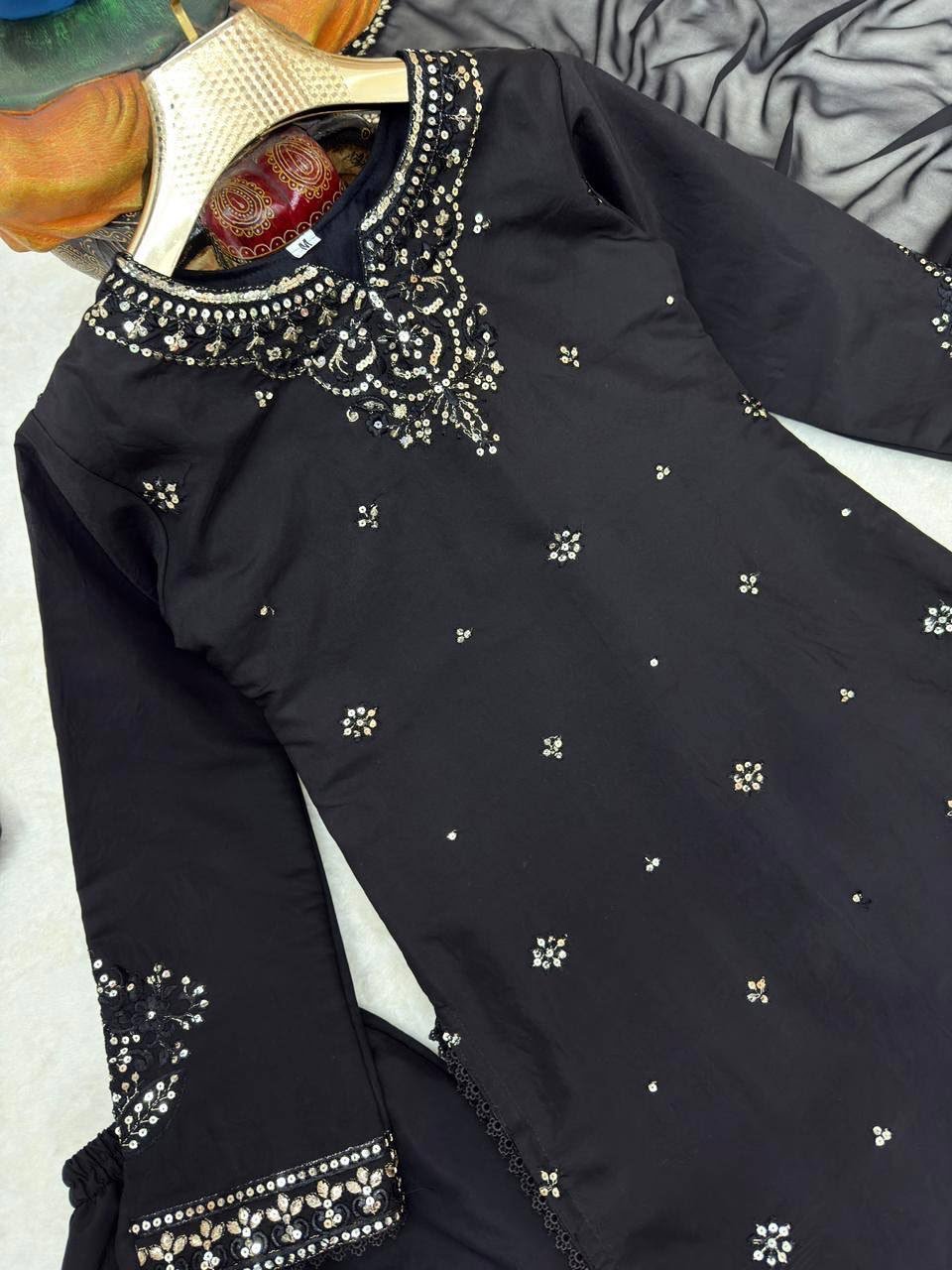 launched premium kurti, palazzo & dupatta set. launched premium kurti, palazzo & dupatta set.