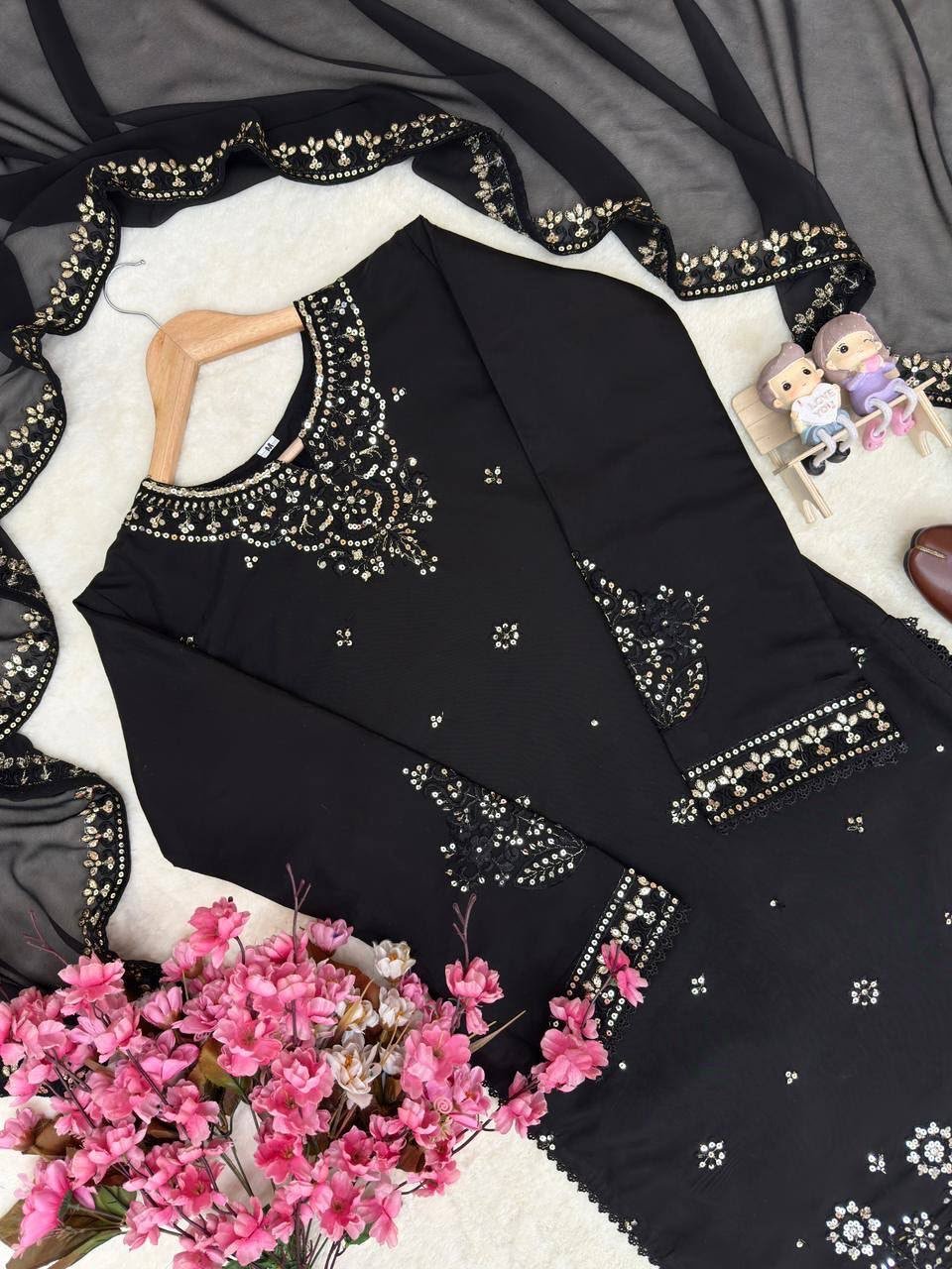 launched premium kurti, palazzo & dupatta set. launched premium kurti, palazzo & dupatta set.