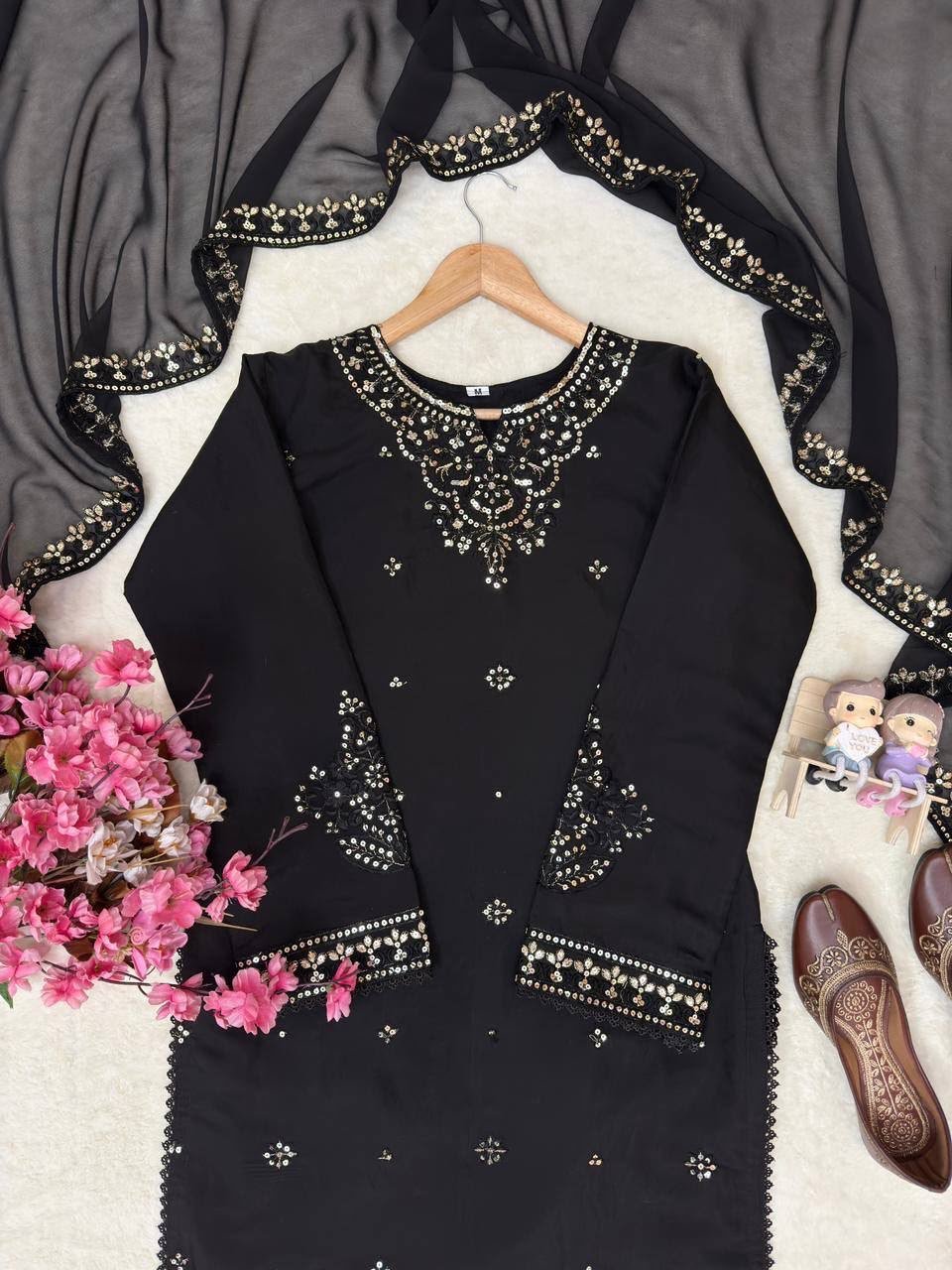 launched premium kurti, palazzo & dupatta set. launched premium kurti, palazzo & dupatta set.