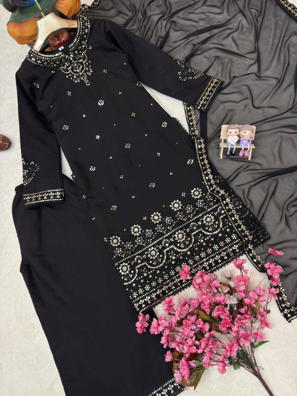 launched premium kurti, palazzo & dupatta set. launched premium kurti, palazzo & dupatta set.