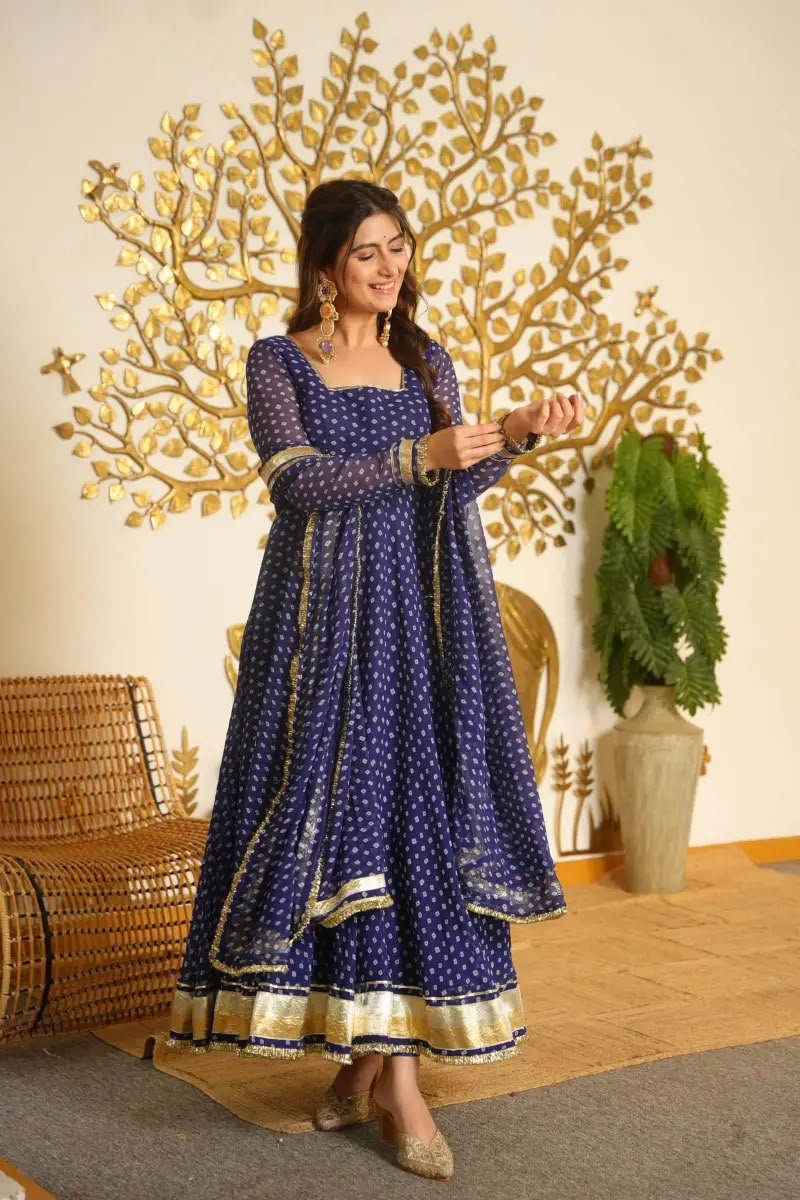 anarkali set faux georgette lining digital printed work anarkali set faux georgette lining digital printed work