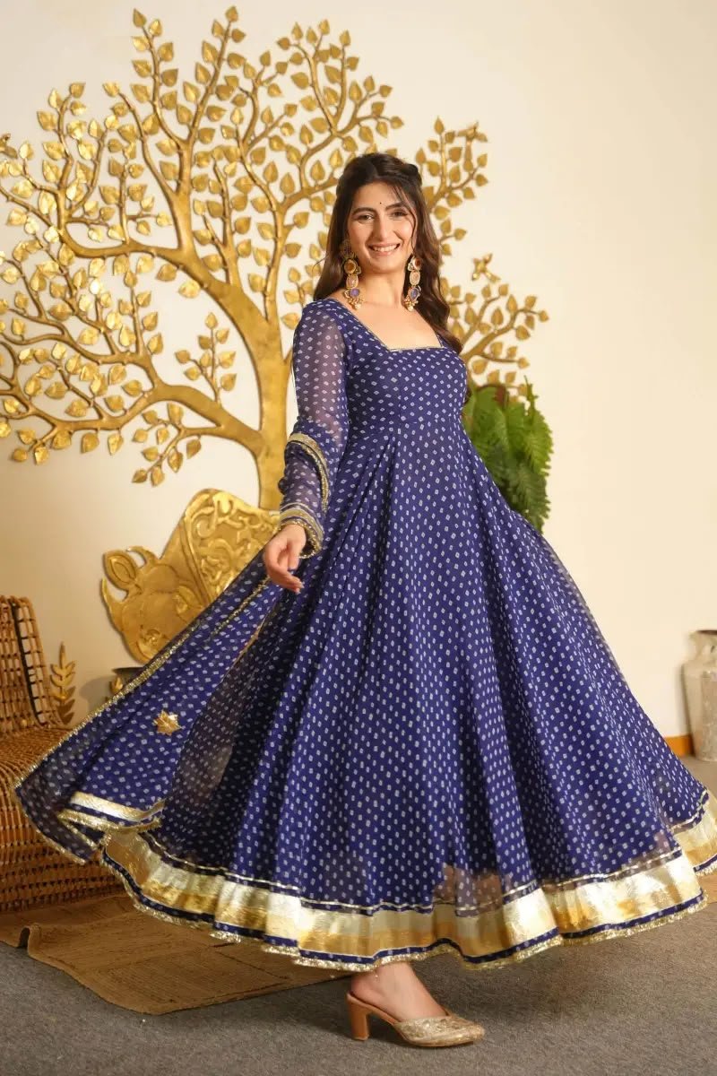 anarkali set faux georgette lining digital printed work anarkali set faux georgette lining digital printed work