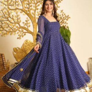 designer anarkali set – elegant ethnic wear