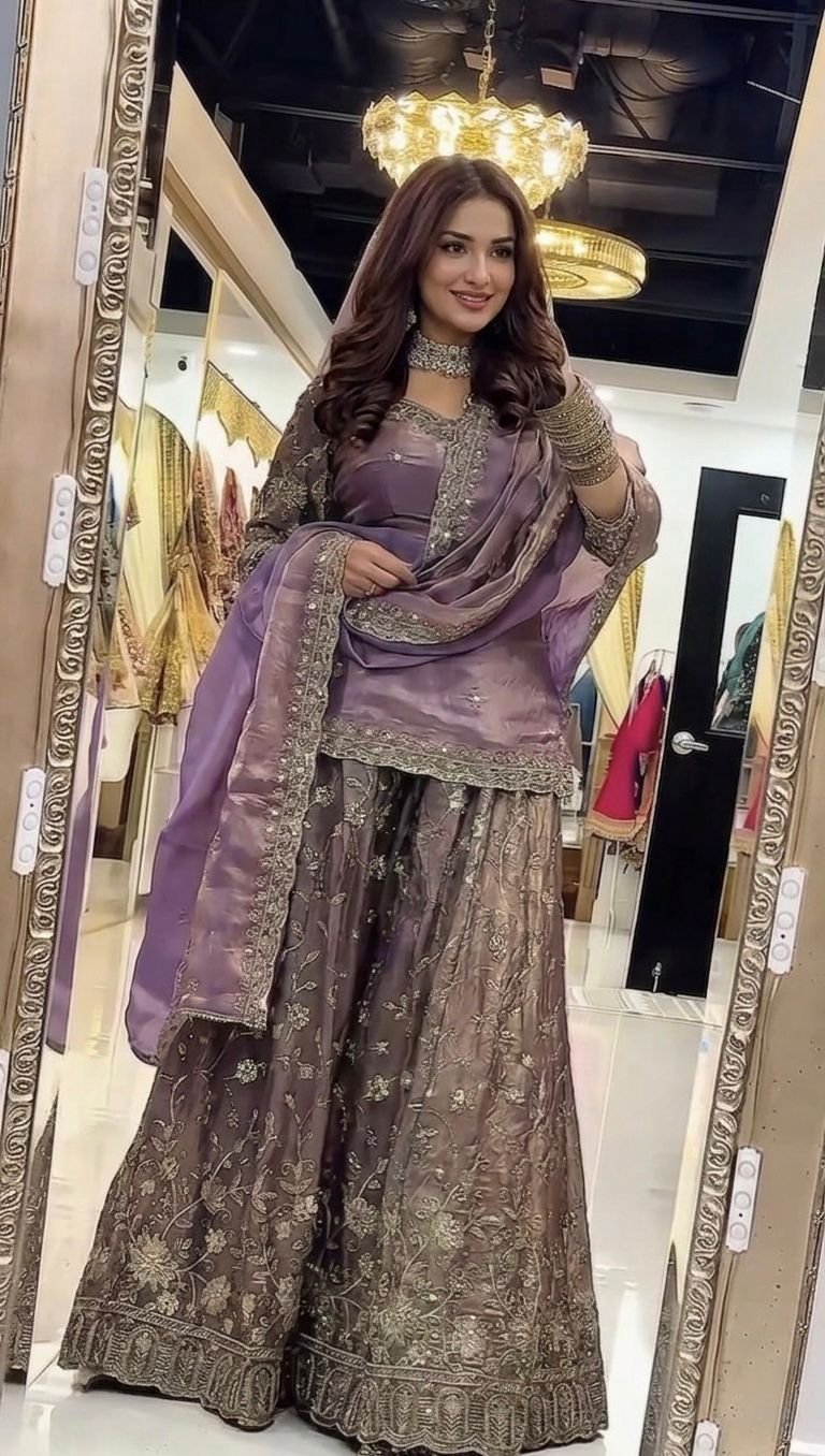 kurta palazzo set pure frendy silk with embroidery sequence worked kurta palazzo set pure frendy silk with embroidery sequence worked