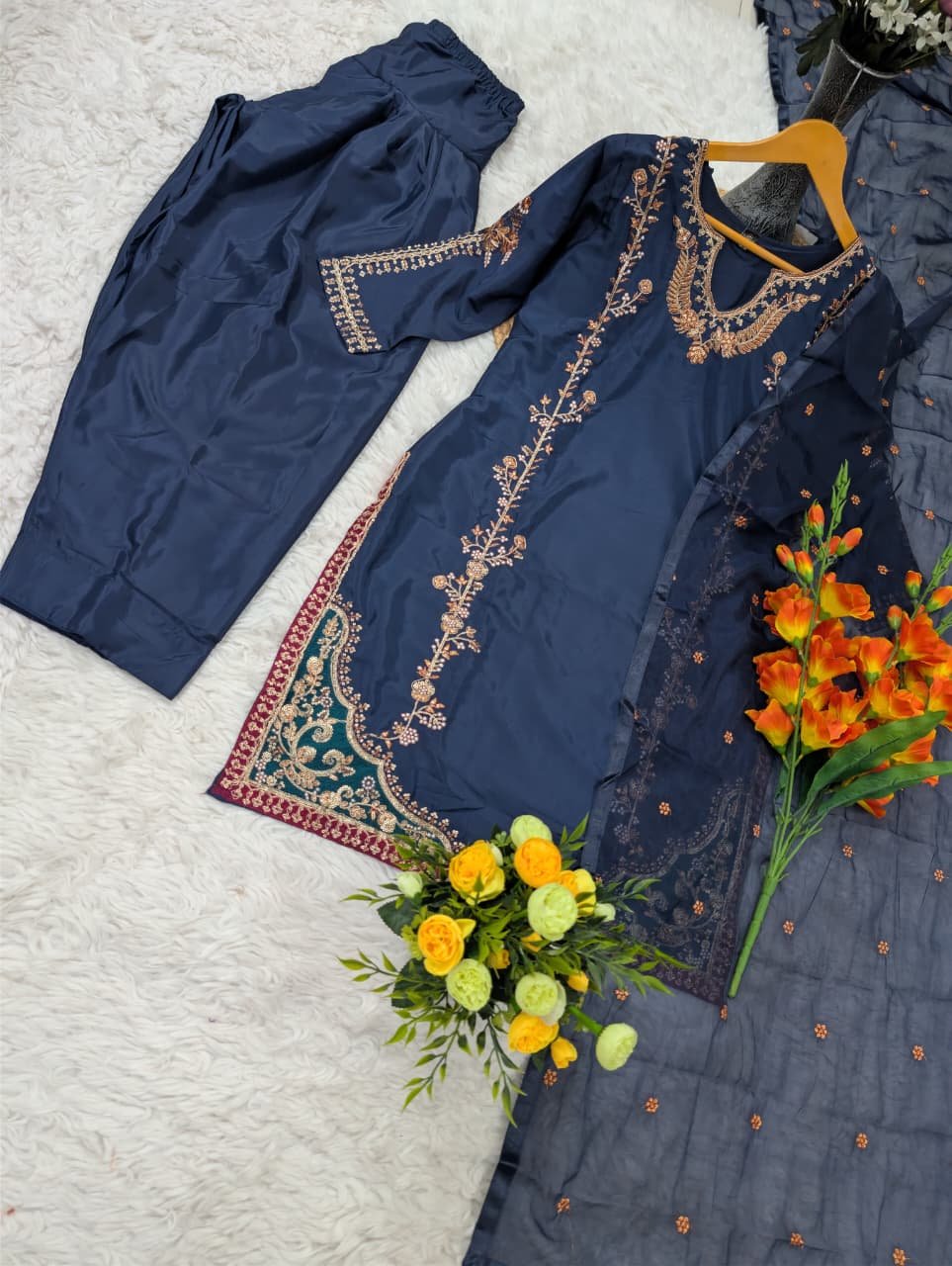 women's pure natural crepe embroidered work patiala kurta sets women's pure natural crepe embroidered work patiala kurta sets