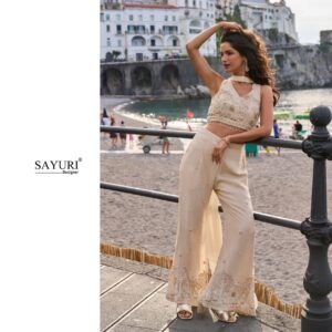 blouse with plazzo and chokar dupatta