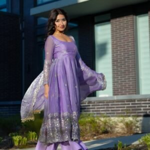 3 PIECES GOWN, PLAZZO & DUPATTA