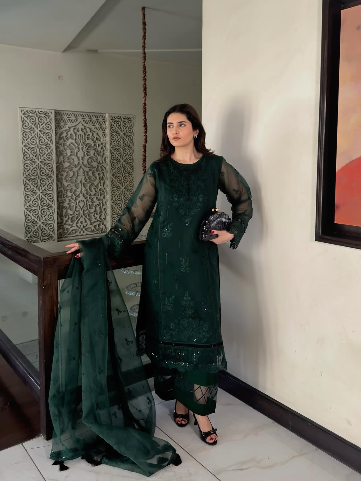designer heavy embroidery sequence work 3 pis suit set designer heavy embroidery sequence work 3 pis suit set
