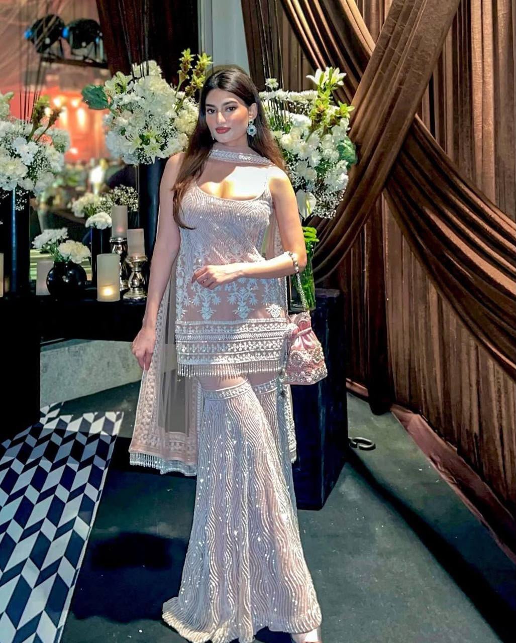 top with full chine sequnce work palazzo suit* top with full chine sequnce work palazzo suit*