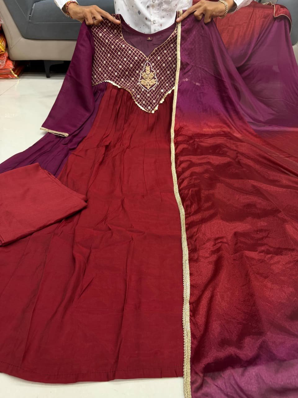 premium festive anarkali set premium festive anarkali set