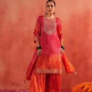 print top sharara with dupatta