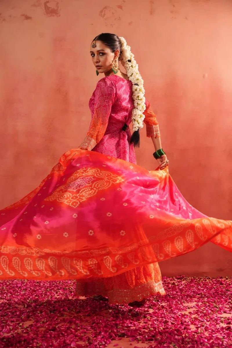 print top sharara with dupatta print top sharara with dupatta
