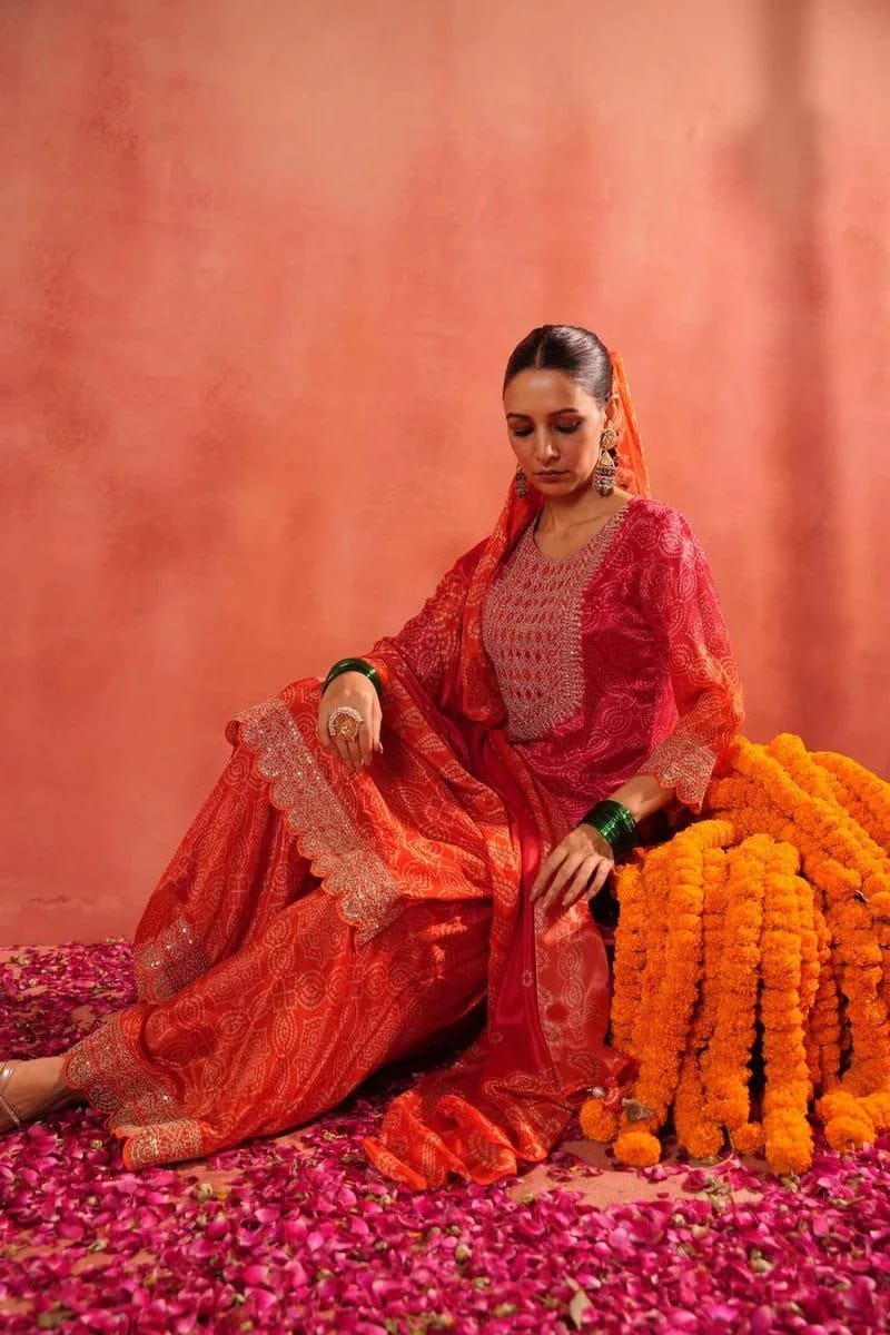 print top sharara with dupatta print top sharara with dupatta