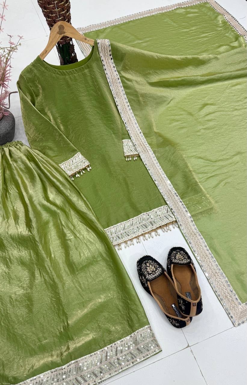 new designer embroidery sequence work with fancy top palazzo dupatta set new designer embroidery sequence work with fancy top palazzo dupatta set