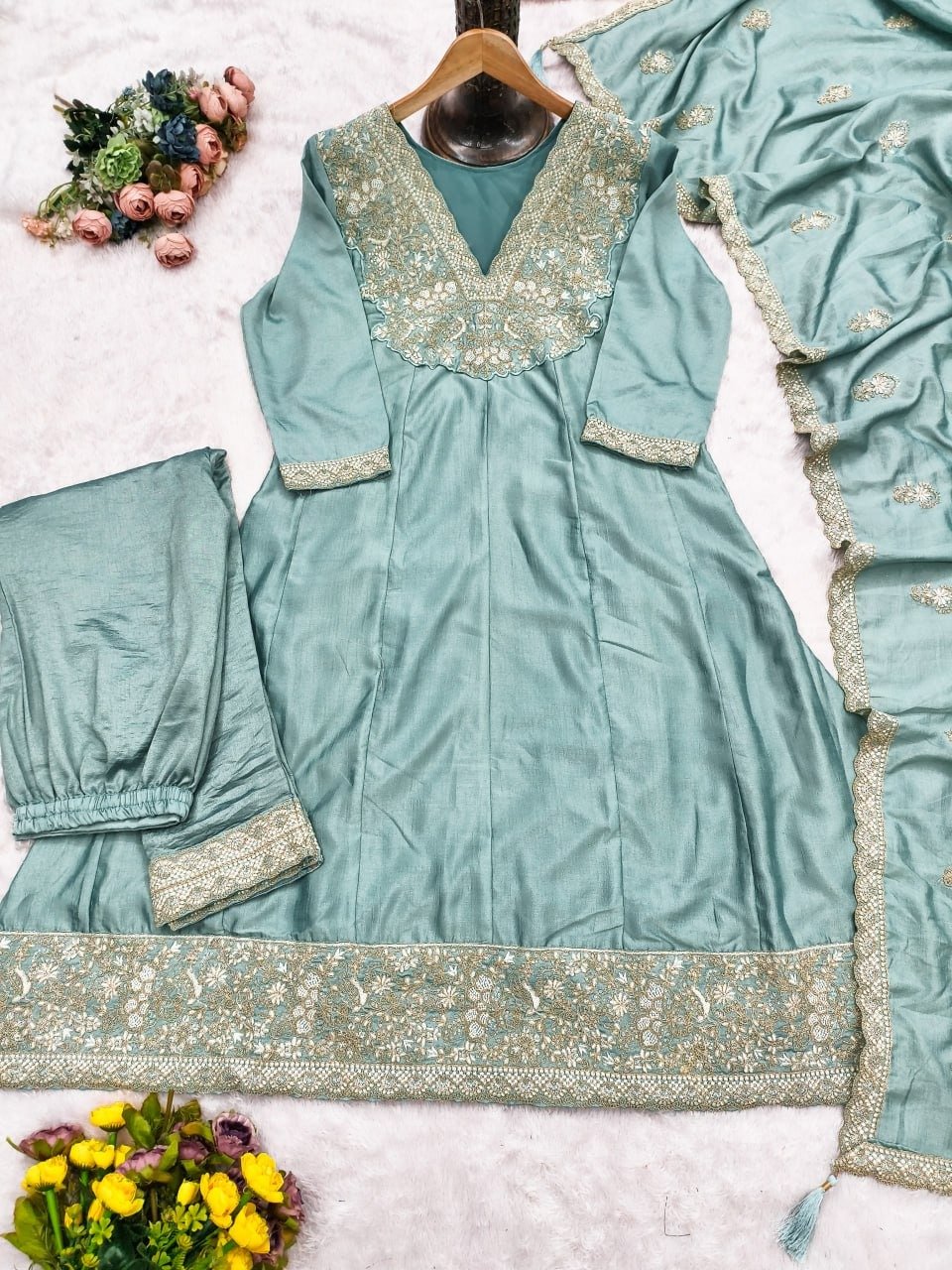 top bottom & duppata set top bottom & duppata set