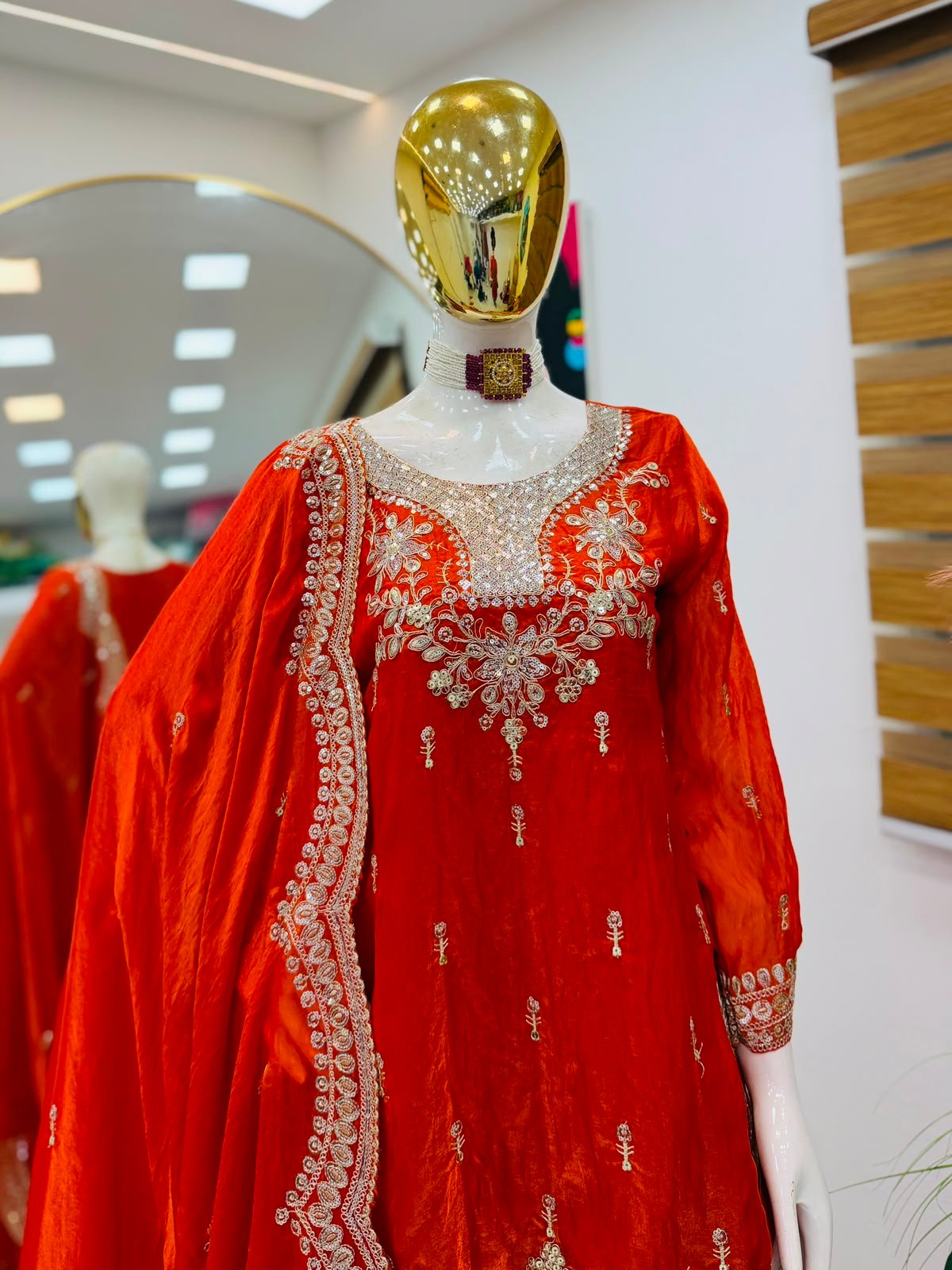 new designer party sharara suit & dupatta set new designer party sharara suit & dupatta set