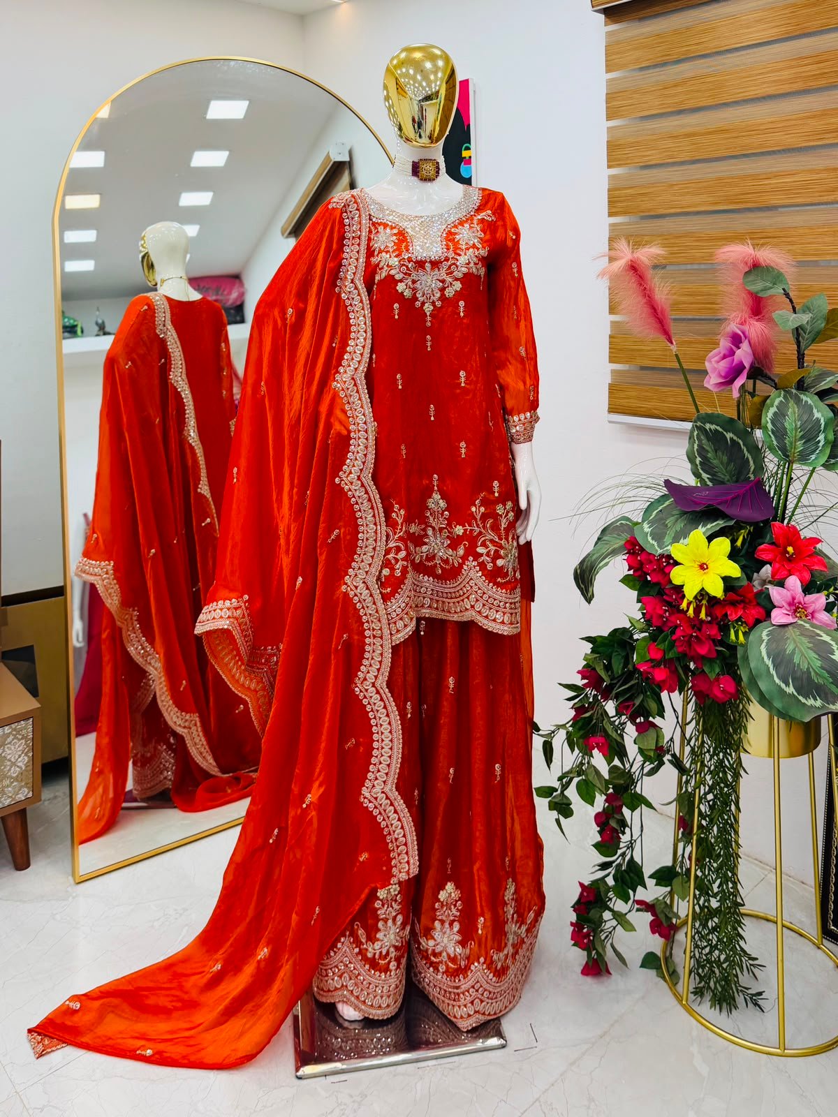 new designer party sharara suit & dupatta set new designer party sharara suit & dupatta set
