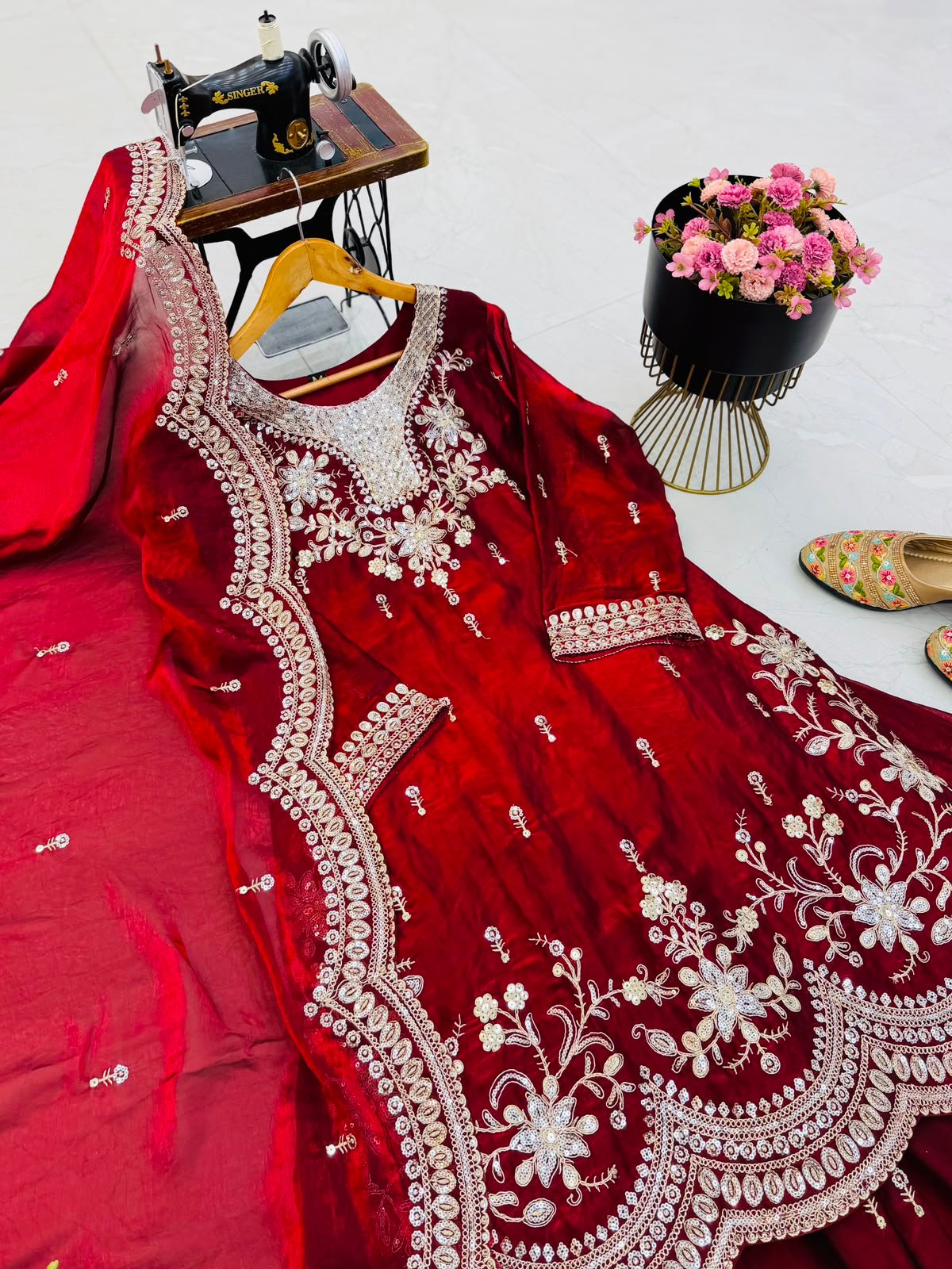 new designer party sharara suit & dupatta set new designer party sharara suit & dupatta set