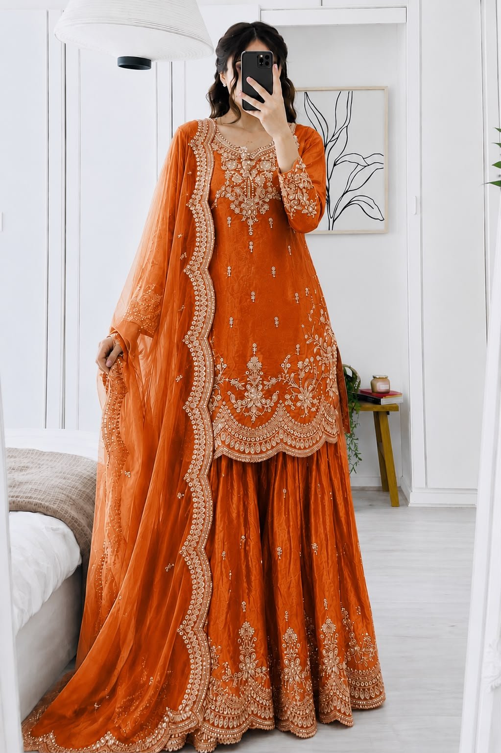 new designer party sharara suit & dupatta set new designer party sharara suit & dupatta set