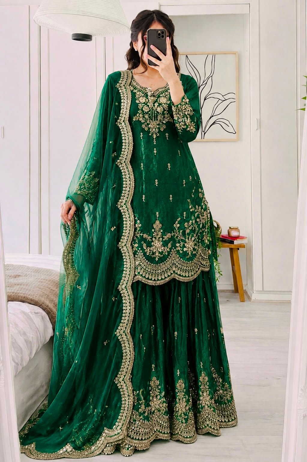new designer party sharara suit & dupatta set new designer party sharara suit & dupatta set
