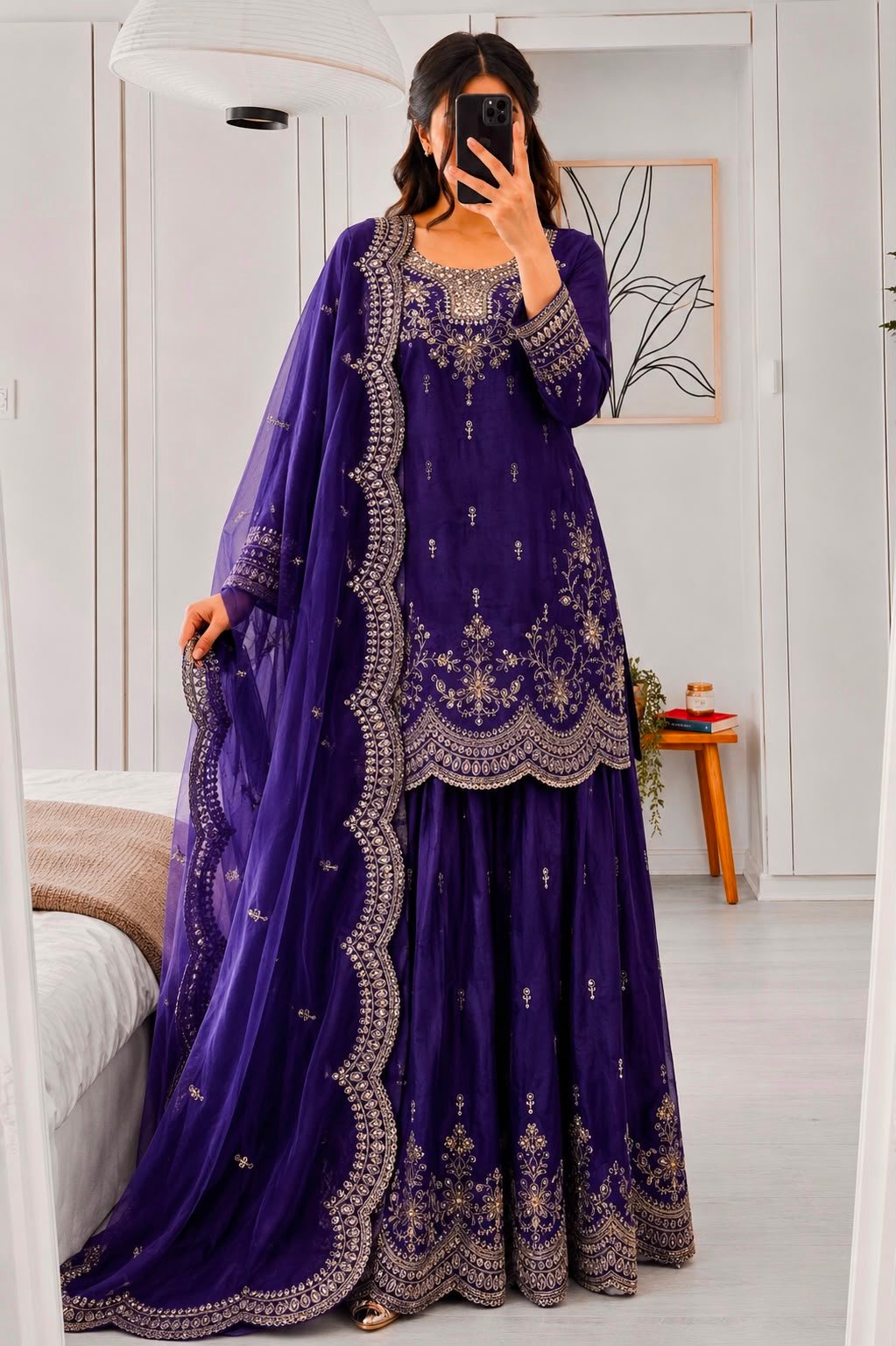 new designer party sharara suit & dupatta set new designer party sharara suit & dupatta set