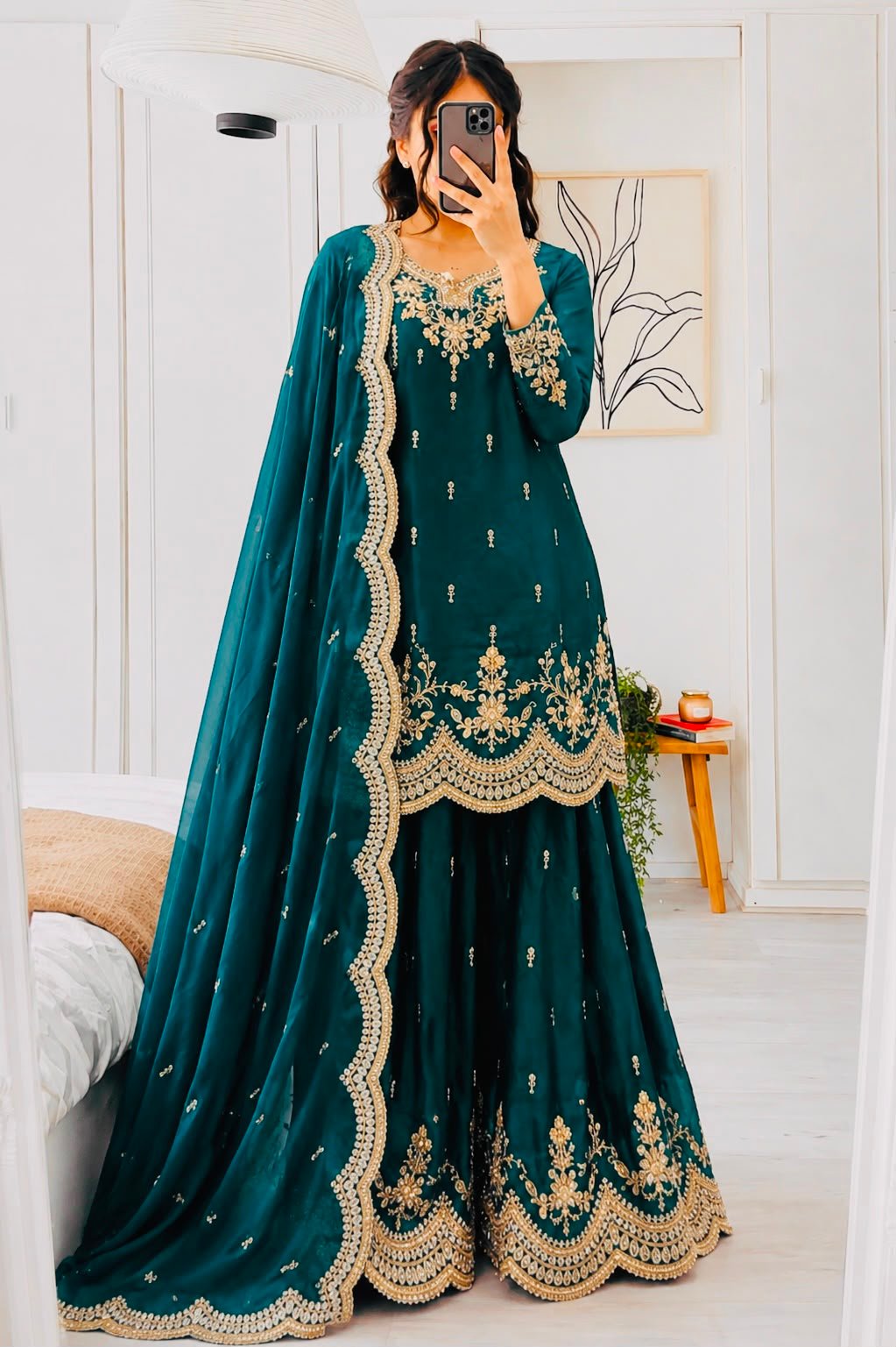new designer party sharara suit & dupatta set new designer party sharara suit & dupatta set