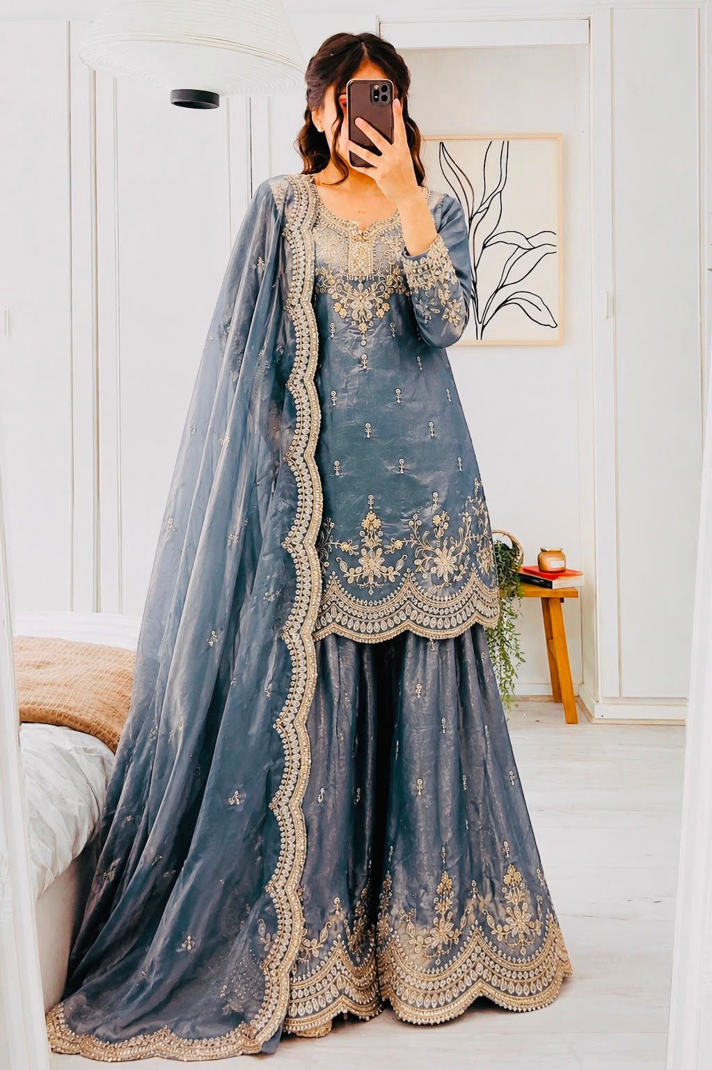 new designer party sharara suit & dupatta set new designer party sharara suit & dupatta set