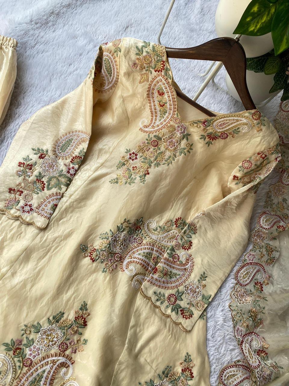 wedding our designer wear embroidered top plazzo and dupatta in fendy wedding our designer wear embroidered top plazzo and dupatta in fendy