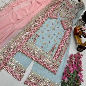 new designer party sharara suit & dupatta set