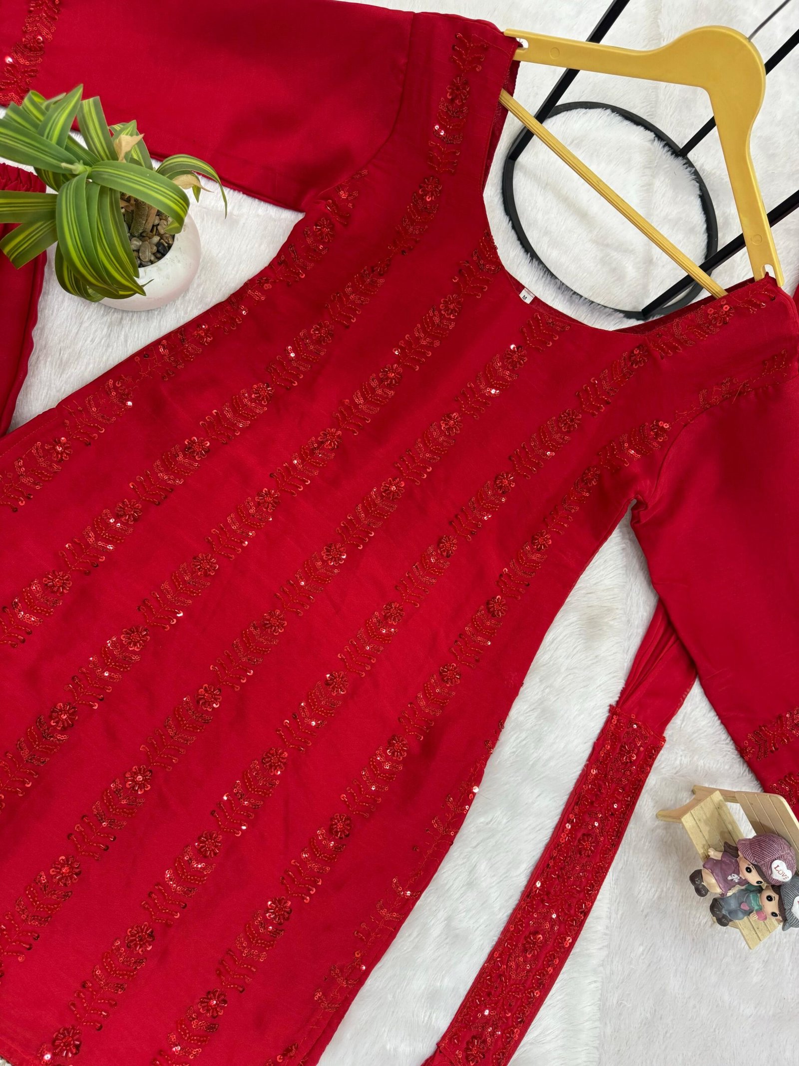 3 PIECES KURTI, PLAZZO & DUPATTA SET - Image 16