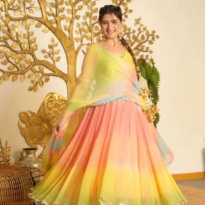 anarkali set pant duppata