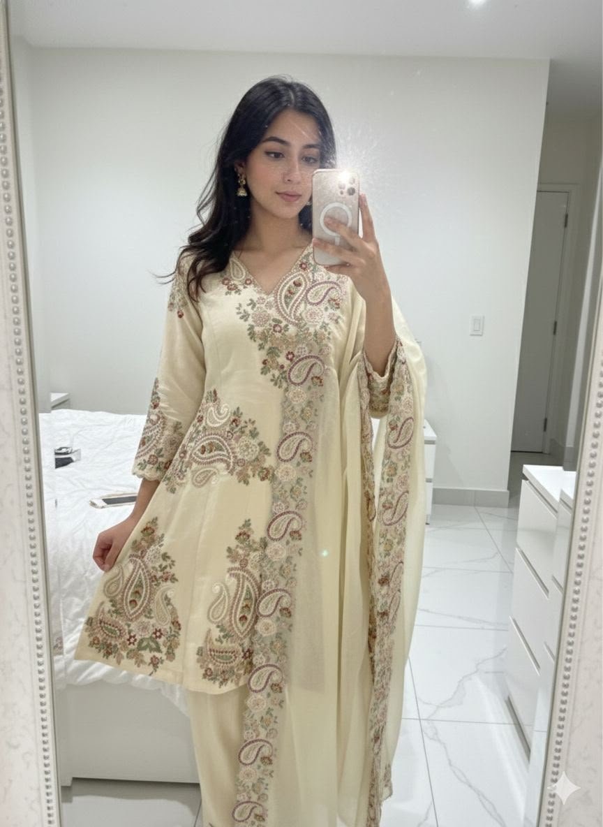 wedding our designer wear embroidered top plazzo and dupatta in fendy wedding our designer wear embroidered top plazzo and dupatta in fendy